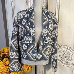 Flashback 100% Cotton Geometric Ethic Patterned Jacket Bohemian Western Prairie